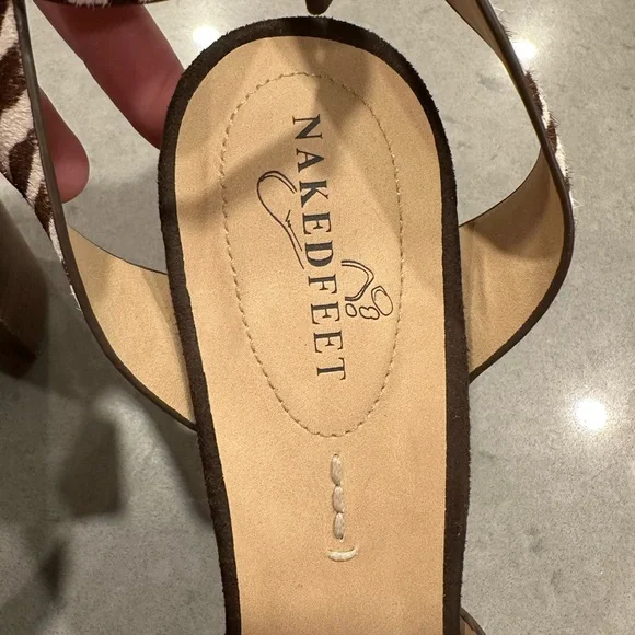 Naked Feet zebra sandals - Picture 3 of 6
